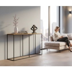 KONSOLA - REGAŁA Z DREWNA LITEGO DĄB OLCHA JESION SKD-386